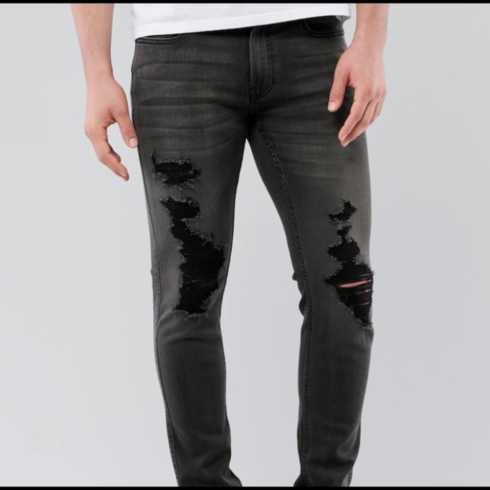 Hollister Ripped Skinny Jeans W30 x L30